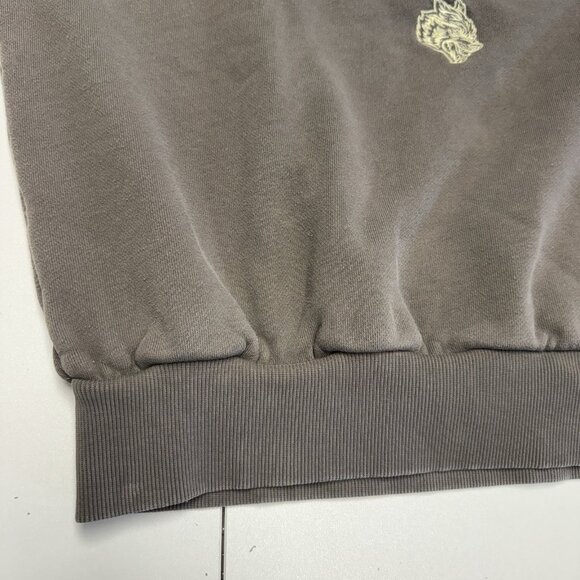 Darc Sport Wolves Sweatshirt Mens Large Gray Crew Neck Embroidered Gym Limited - Picture 5 of 9